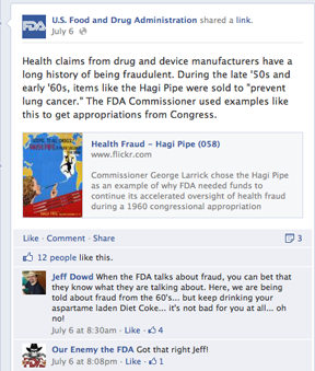 FDA Facebook Page FDA Facebook Page